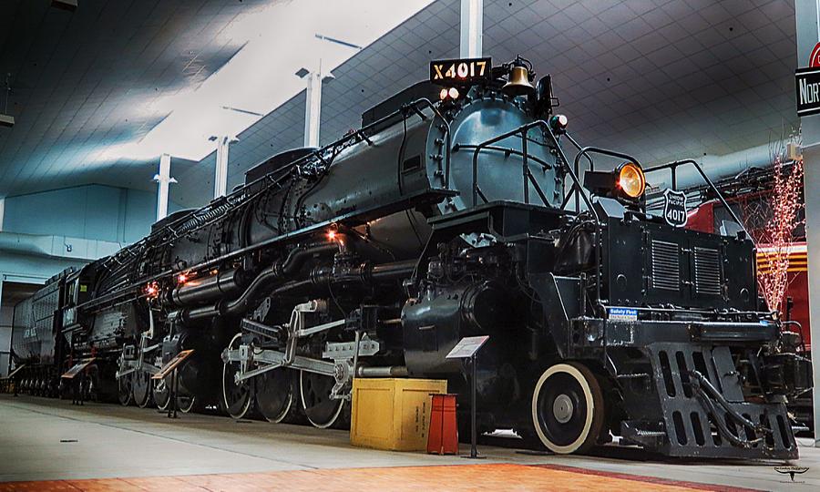Train Photograph - Big Boy 4017 2 by Tommy Anderson