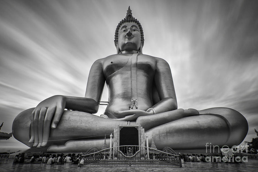 Buddha Photograph - Big buddha by Anek Suwannaphoom