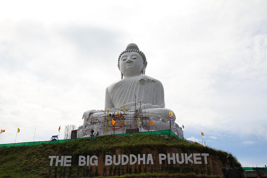 Buddha Photograph - Big Buddha Phuket - Phuket Thailand - 01132 by DC Photographer