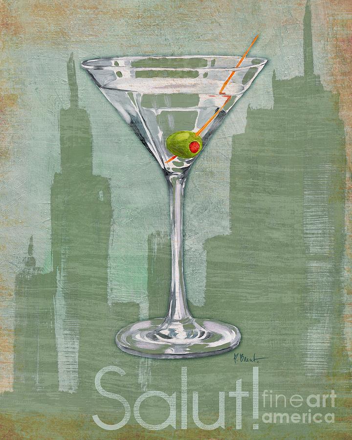 Martini Painting - Big City Cocktails Martini by Paul Brent