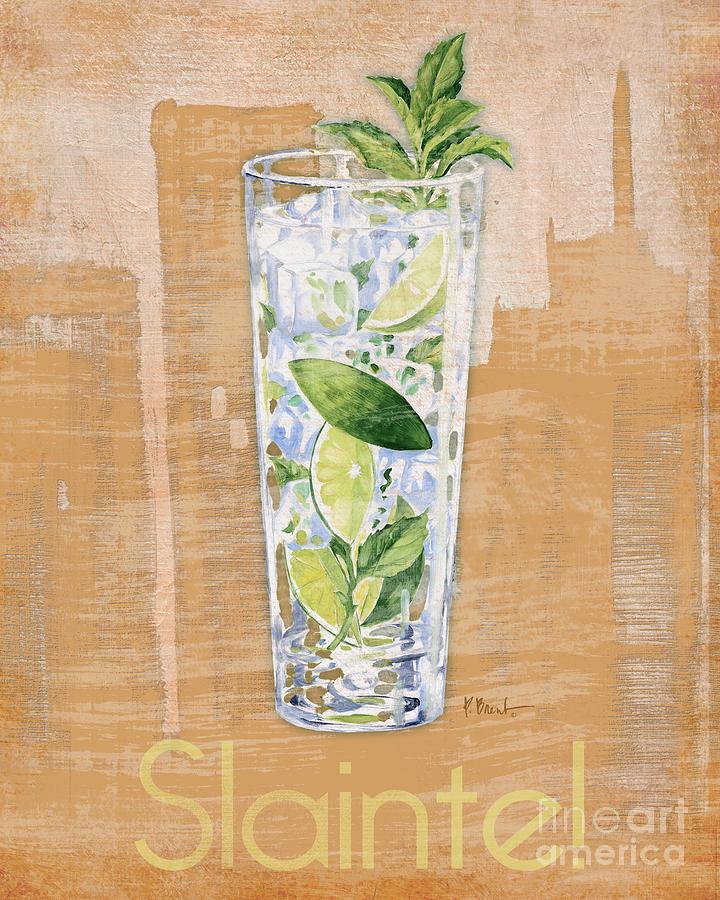 Cocktail Painting - Big City Cocktails Mojito by Paul Brent