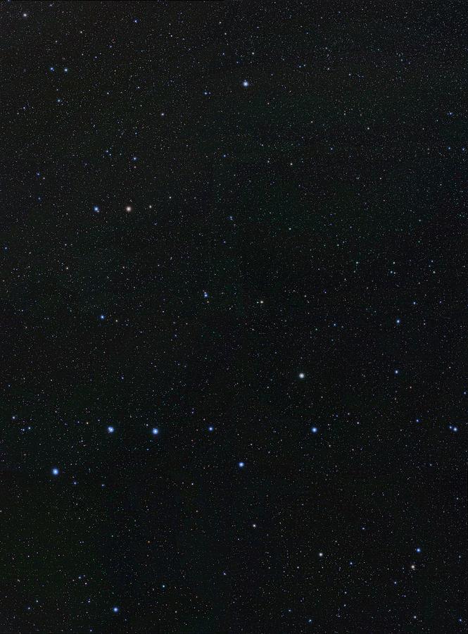 Space Photograph - Big Dipper And Ursa Minor Constellation by Eckhard Slawik