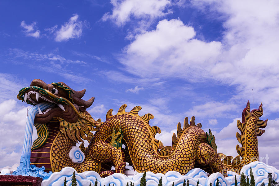 Big dragon statue Photograph by Tosporn Preede