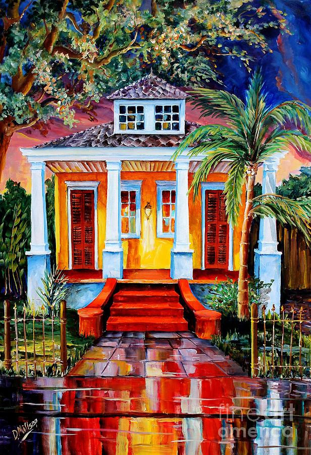 New Orleans Painting - Big Easy Bungalow by Diane Millsap