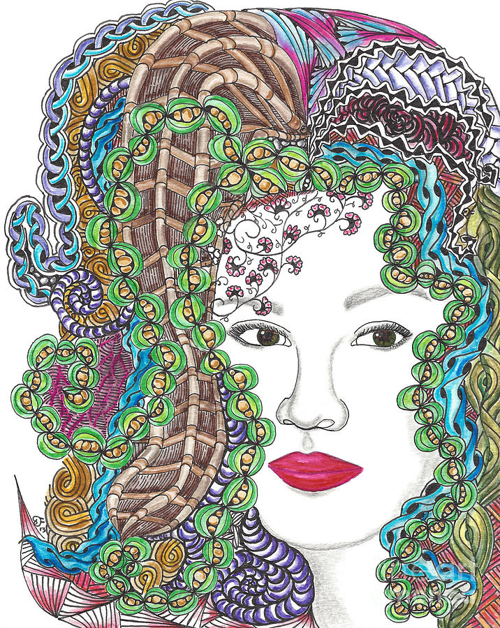 Hair color drawing by dianne ferrer