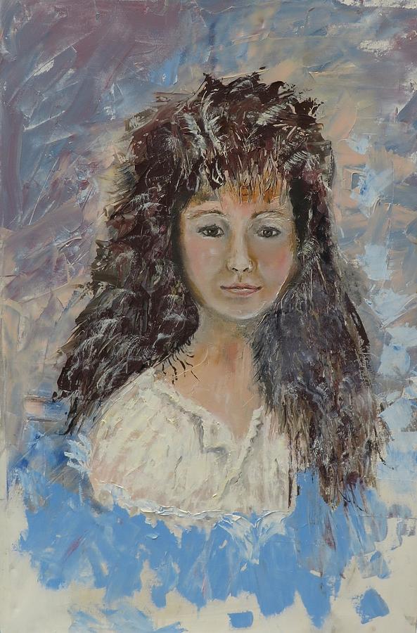 Big Hair Girl Painting by Marie Stonefish - Fine Art America