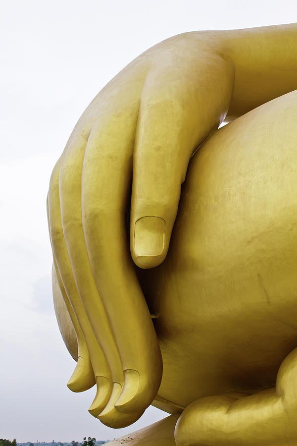 Big hand buddha image Sculpture by Tosporn Preede