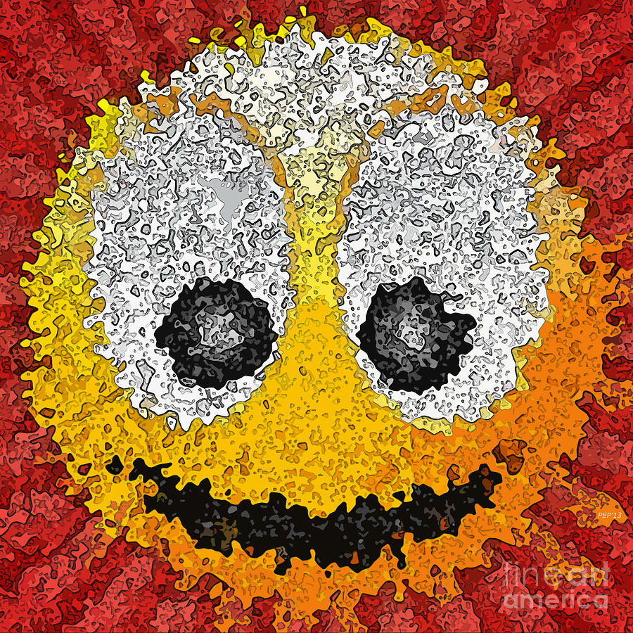 Smile Digital Art - Big Happy Smile by Phil Perkins