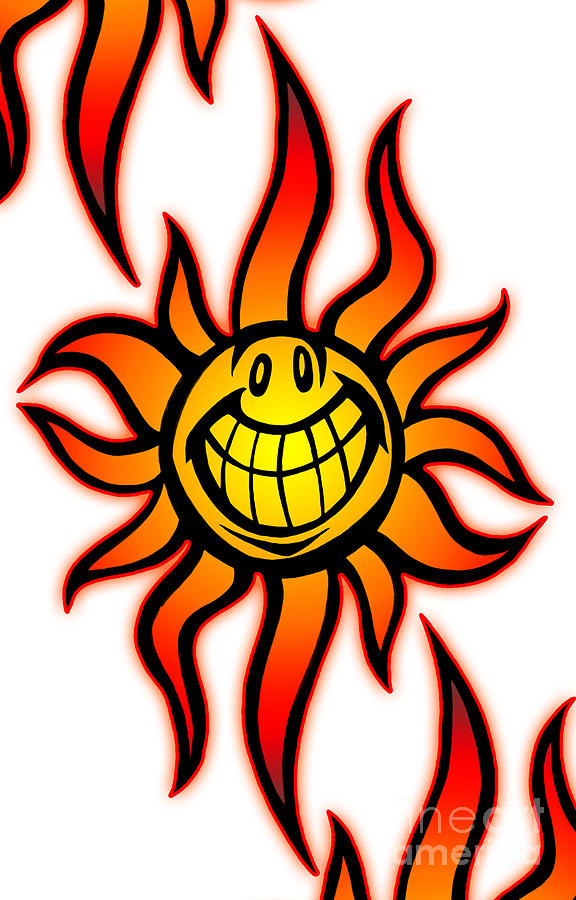 Sun Painting - Big Happy Sun by Gregory Dyer