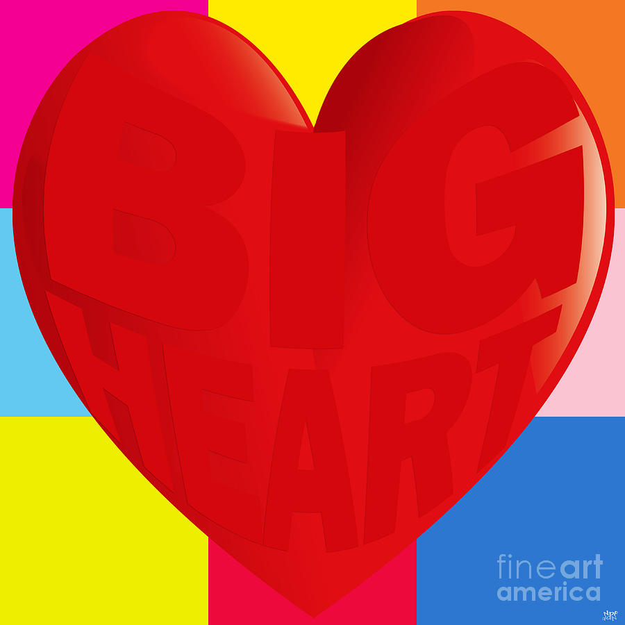 Music Digital Art - Big Heart by Neil Finnemore