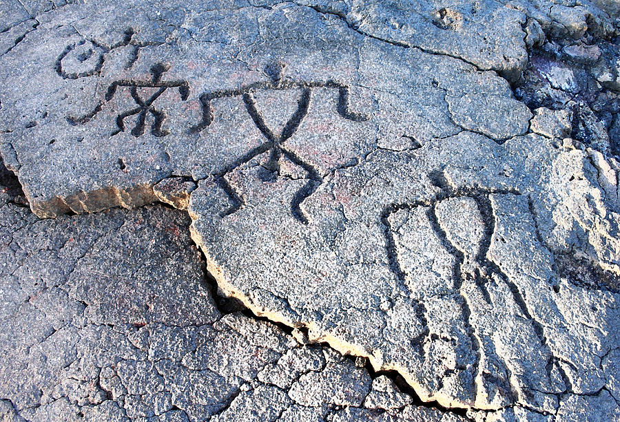 Big Island Petroglyphs II Photograph by Mary Haber