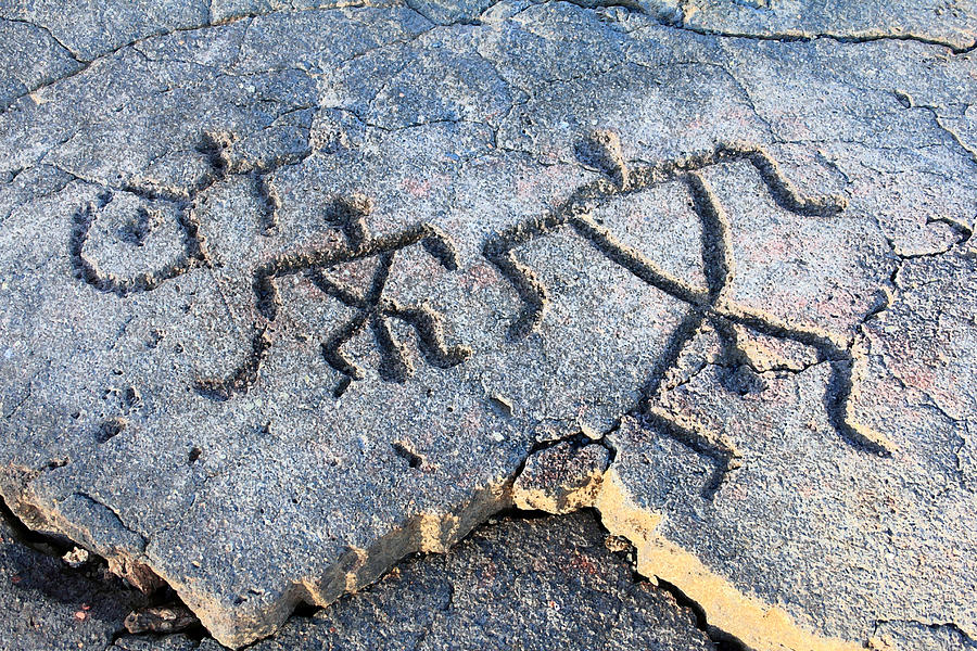 Big Island Petroglyphs Photograph by Mary Haber