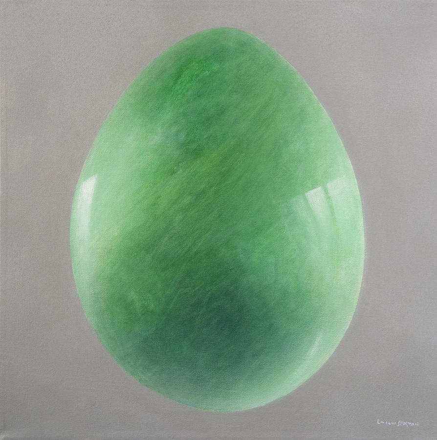 Still Life Photograph - Big Jade Egg by Lincoln Seligman