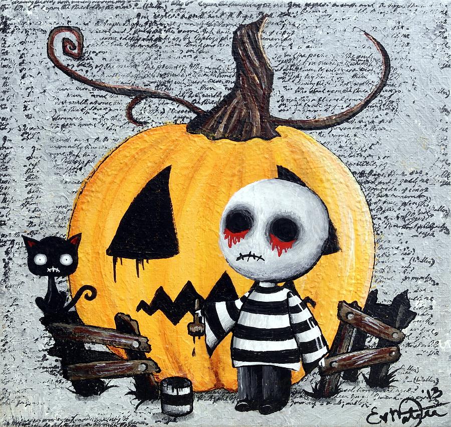Big Juicy Tears Of Blood And Pain No. 11 The Great Pumpkin Mixed Media