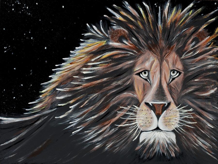 Wildlife Painting - Big Kitty by Linda Melchert