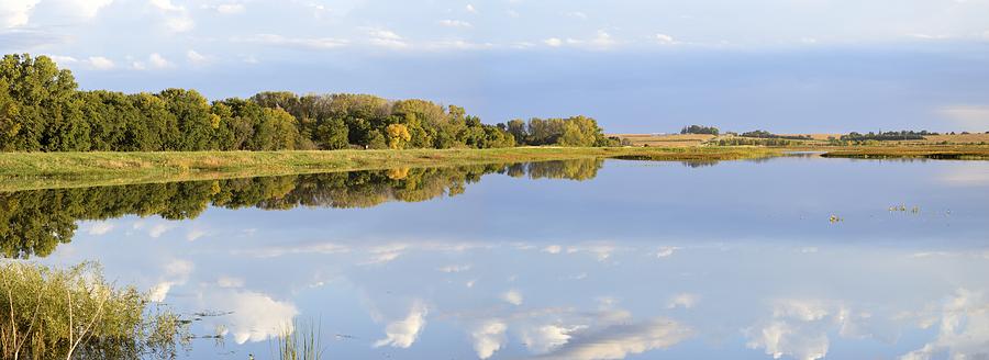 Big Marsh Reflections Panoramic Photograph by Bonfire Photography