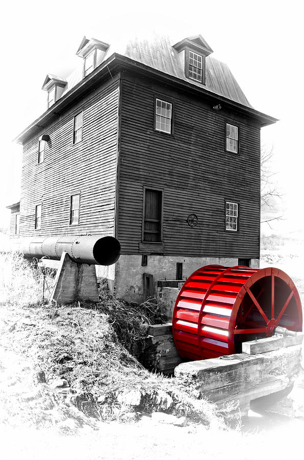 Big Otter Mill Wheel Photograph by Steve Hurt