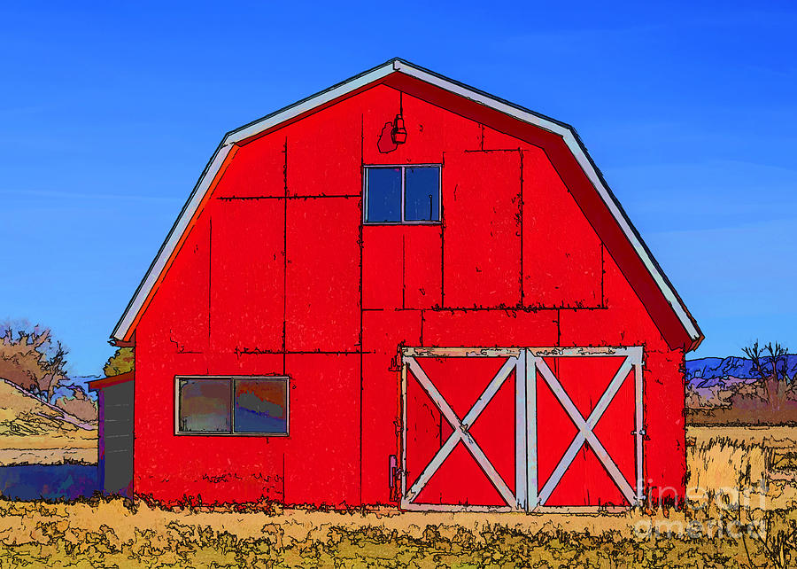 Big Red Barn Photograph by Janice Pariza