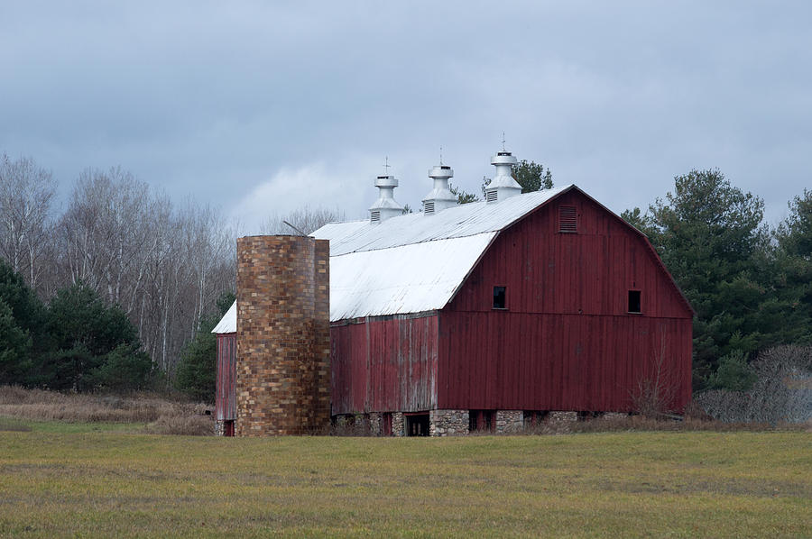 Big Red Barn Photograph