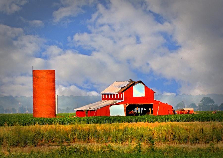 Big Red Barn Photograph by Marty Koch
