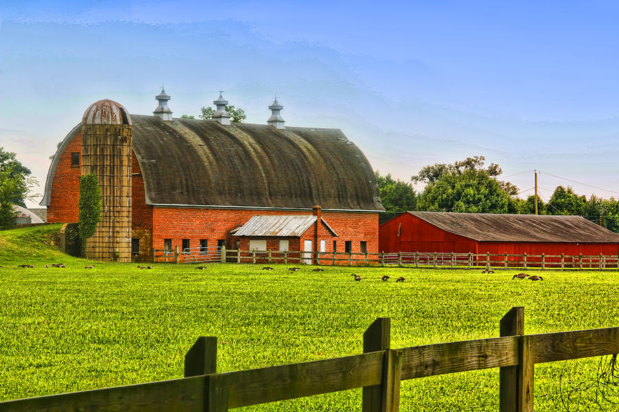 Big Red Barn  Photograph by Ola Allen