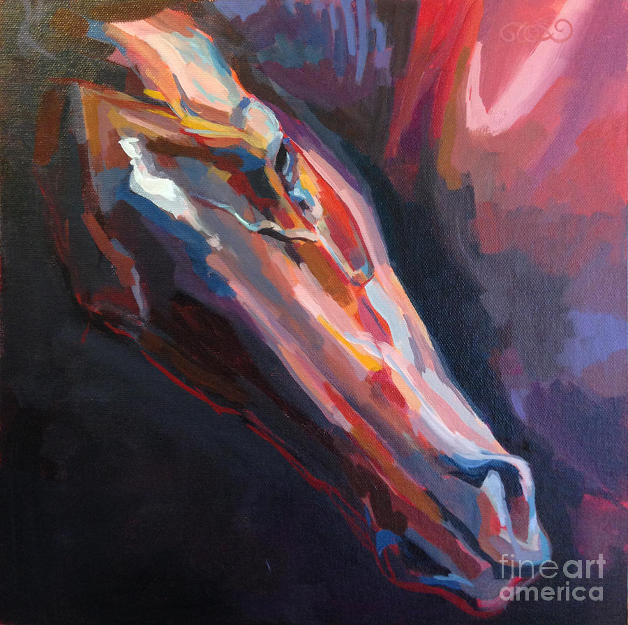 Thoroughbred Painting - Big Red by Kimberly Santini