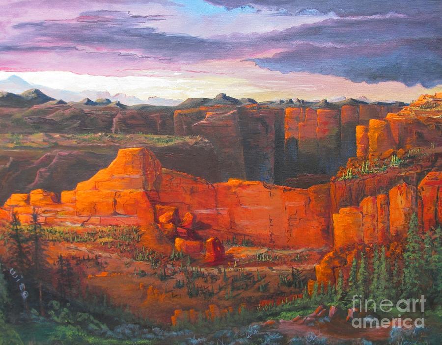Grand Canyon National Park Painting - Big Red Rocks by John Wise