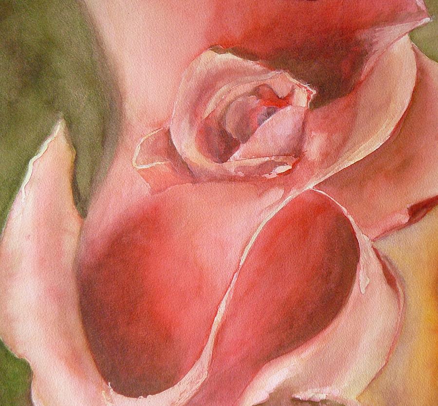Big Red Rose Painting by Eldora Schober Larson - Pixels