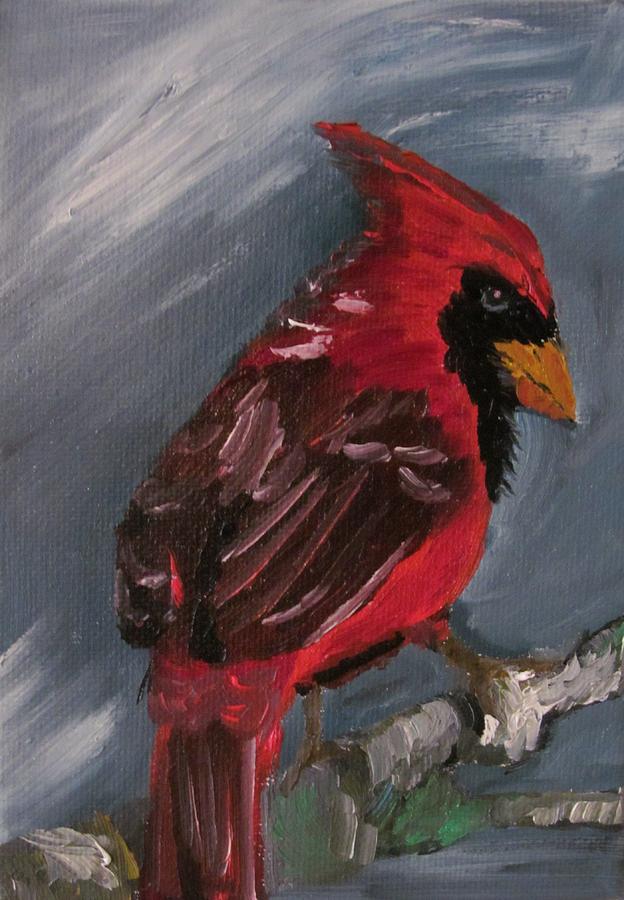 Big Red Painting by Susan Voidets