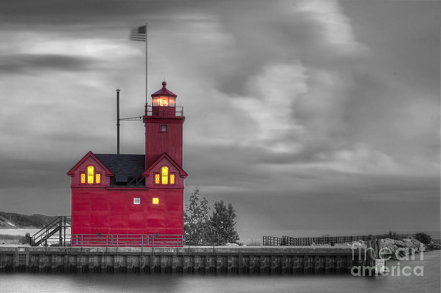 Lake Michigan Photograph - Big Red by Twenty Two North Photography