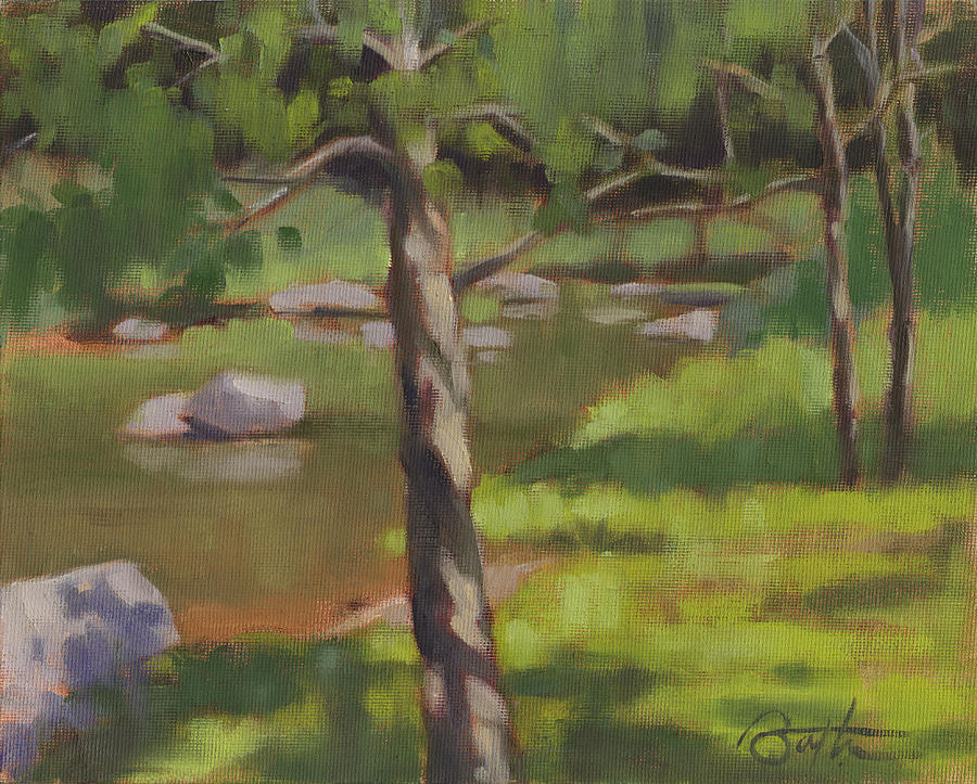 Tree Painting - Big Reed Creek 3 by Todd Baxter