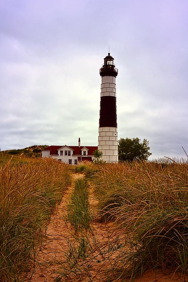 Lighthouse Photograph - Big Sable Lighthouse - Ludington Michigan by Michelle Calkins