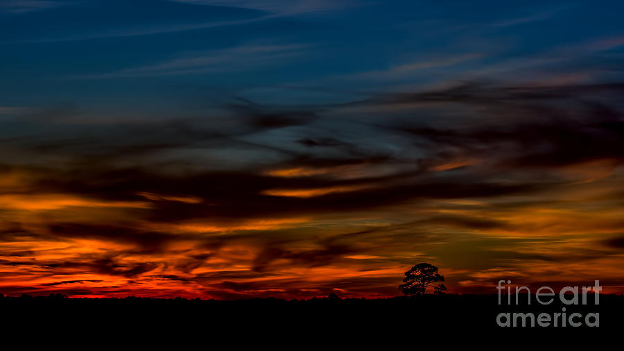 Big Sky After Sunset Photograph by Dave Bosse