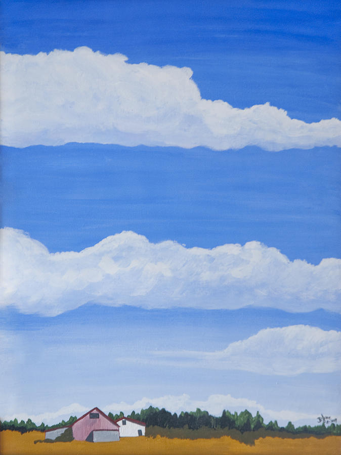 Landscape Painting - Big Sky by BJ Hilton Hitchcock
