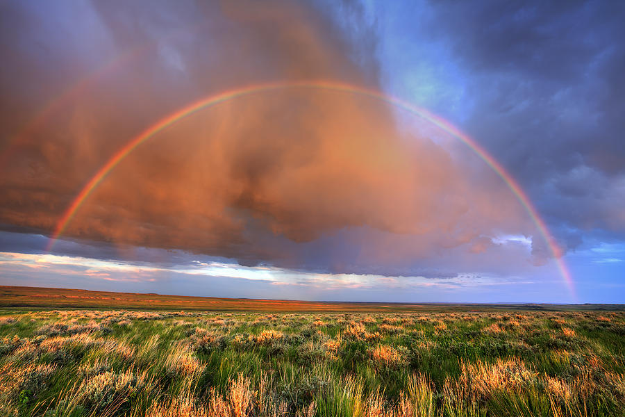 Big Sky Rainbow - Montana Photograph by Douglas Berry