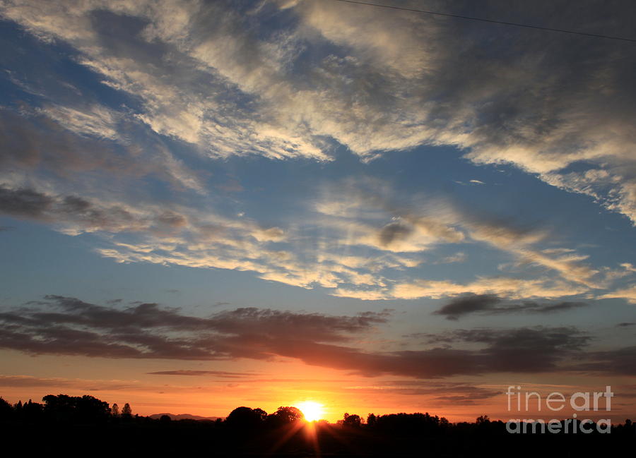 Big Sky Sunset Photograph by Erica Hanel - Fine Art America