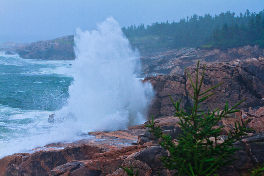 Big Splash - Cape Breton Photograph by Ben Graham