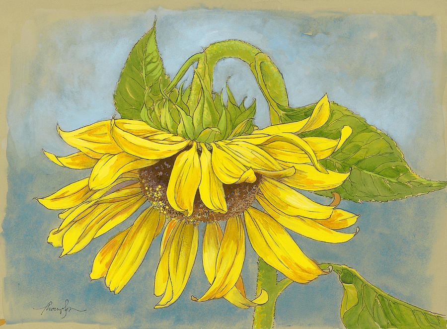Sunflower Painting - Big Sunflower by Tracie Thompson