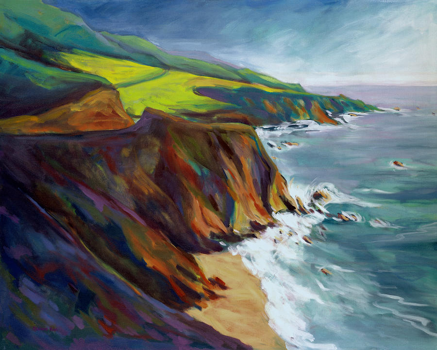 Nature Painting - Big Sur 1 by Konnie Kim