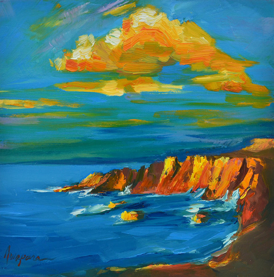 Big Sur At The West Coast Of California Painting