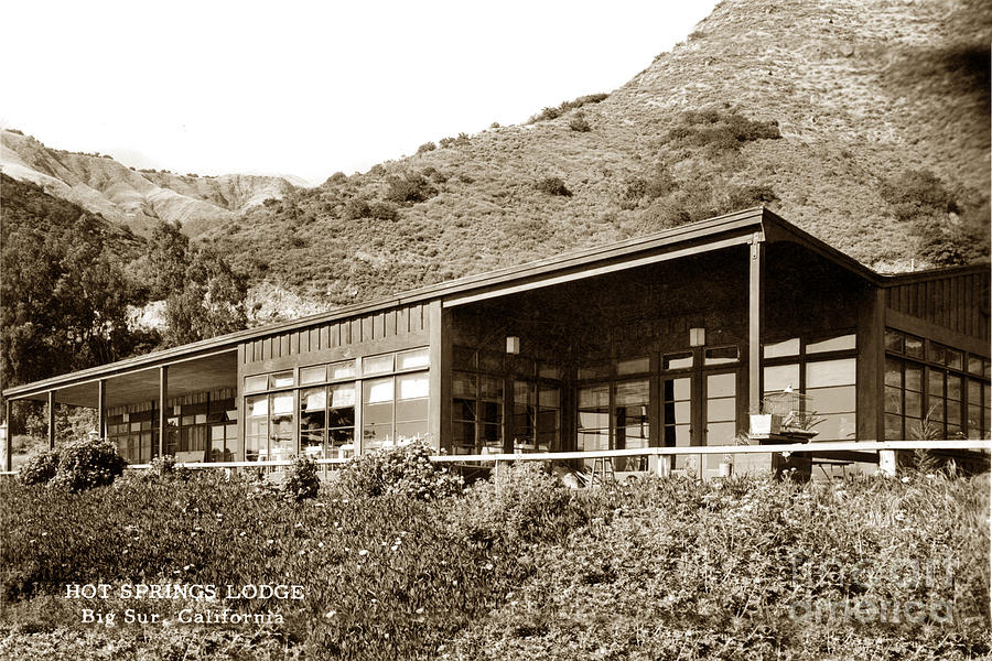 Big Sur Photograph - Big Sur Hot Springs now the Esalen Institute California circa 1961 by Monterey County Historical Society