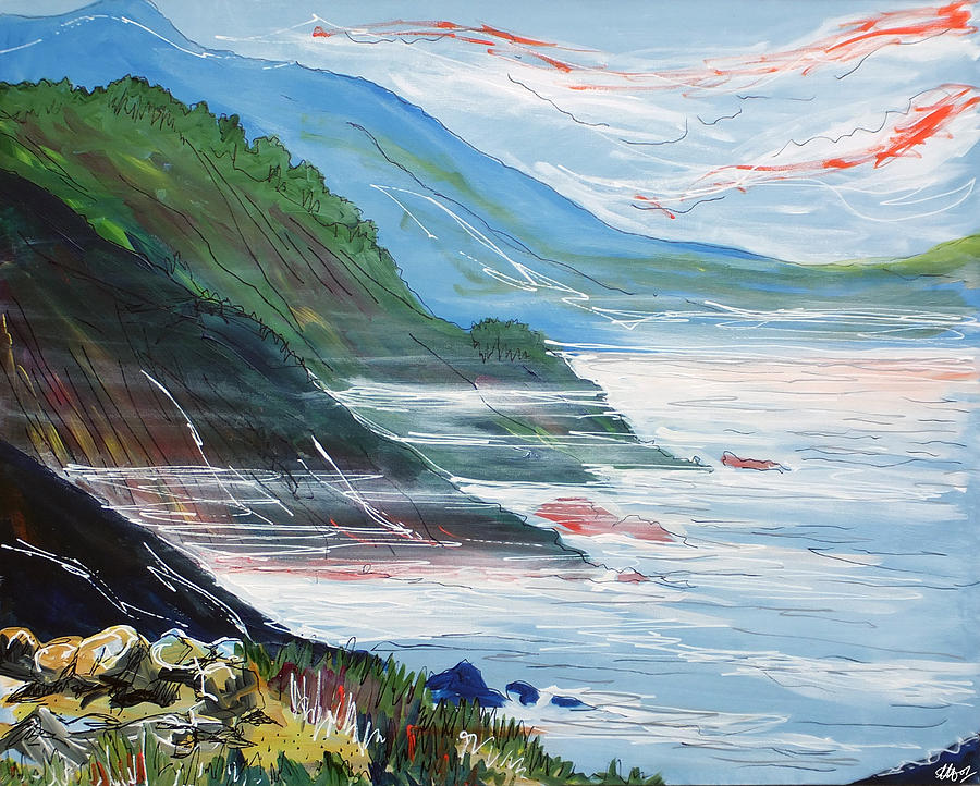 Big Sur Painting by Laura Hol Art