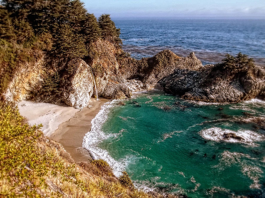 Nature Photograph - Big Sur - McWay Falls by Glenn McCarthy Art and Photography