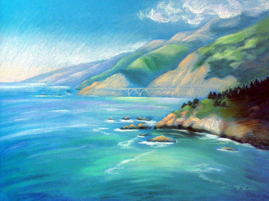 Big Sur Pastel - Big Sur Serenity by Karin  Leonard