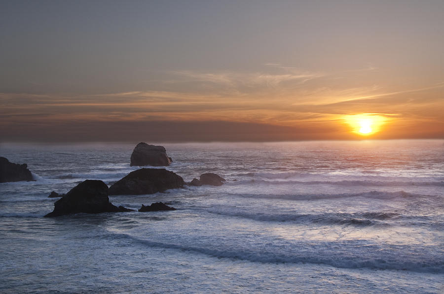 Big Sur Sunset Photograph by Lee Kirchhevel