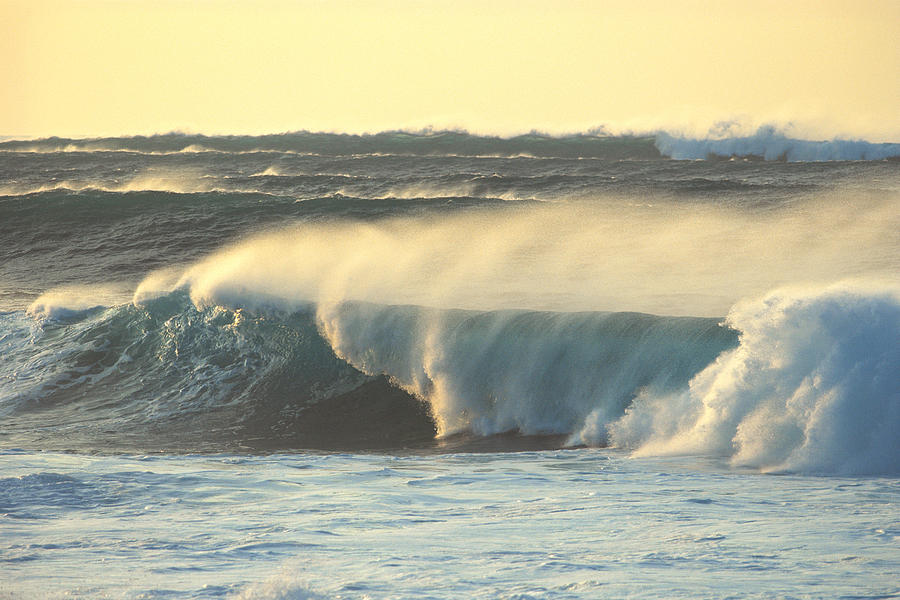Big Surf At Sunset Photograph by Vince Cavataio - Printscapes