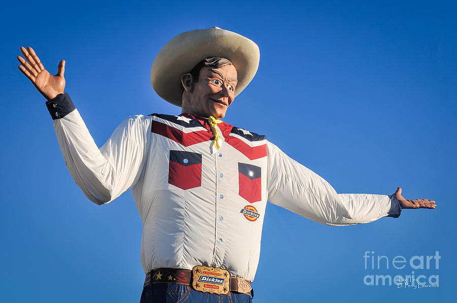 Dallas Photograph - Big Tex - State Fair of Texas - No. 2 by D. Perry Lawrence by David Perry Lawrence