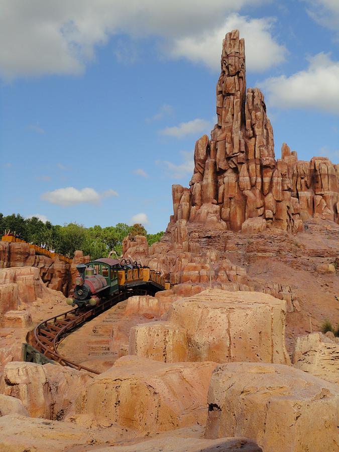 Big Thunder Mountain Railroad at Disney World in Florida Photograph by