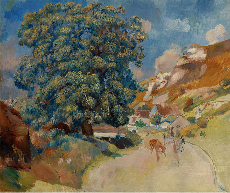 Big Tree near the Road Painting by Pierre-Auguste Renoir