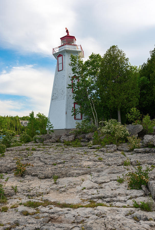 Big Tube Lighthouse in Tobermory In Bruce Peninsula Ontario Canada Photograph by Marek Poplawski